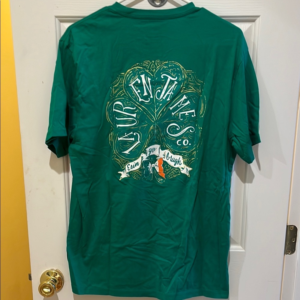 Lauren James St. Patrick’s Day Pocket Tee NWT